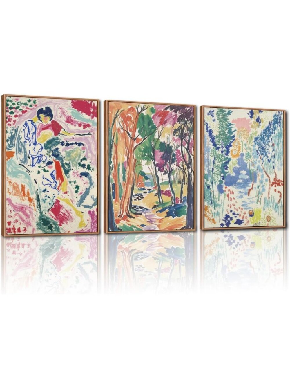 Colorful Abstract Framed Wall Art - Modern Gallery Decor for Home & Office